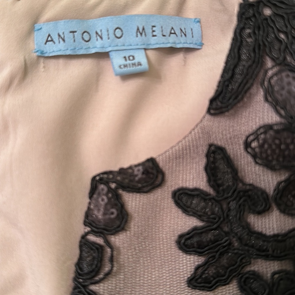 NWT Antonio Melani Jodie Black Dress Size 10 - Picture 5 of 10